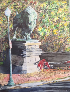 Immortalized, An Icon Almost Gone, watercolor, 24”X18”, 1982