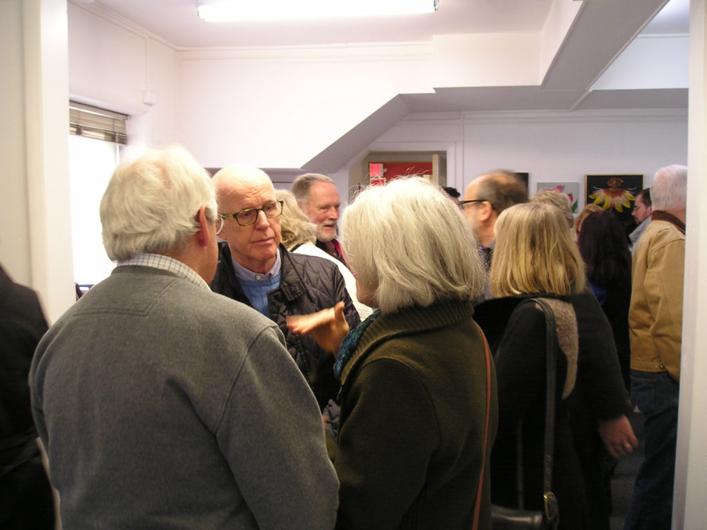 A good crowd all afternoon for the opening reception.